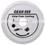 Chip-Free Cutting for Slant Turbo Diamond Blade (GEAH)