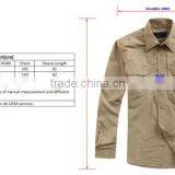 Slim Soft Comfortable Outdoor Quick Dry 100% Nylon Mens Long Sleeves Casual Pants Shirts thumbnail-2