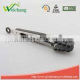 WCHXK03 Premium Comfort Stainless Steel Locking Kitchen Tongs Food Tong With Silicone Heads, Good Grip and Built In Stand thumbnail-2