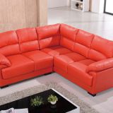 Chinese Style Sectional Sofa Real Leather Sofa
