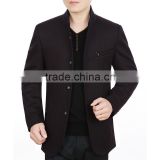 Customize fashion business woolen bomer jacket men plain wollen jacket