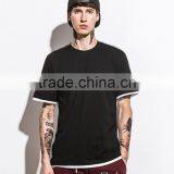 SZXX T313 Hot High Quality Deep Color Cotton O-neck T-shirt Mens thumbnail-2