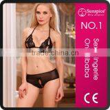 Women Sexy Sheer Mesh Bra Short Sets Lingerie thumbnail-2