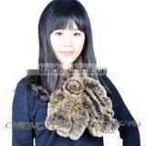 CX-S-48R Best Quality Excellent Rex Rabbit Fur Lady Scarf