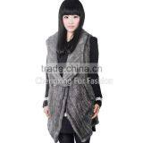 CX-G-B-220E Knit Real Mink Fashion Fur Fashion Fur Vests For Women thumbnail-4