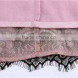 2015 Latest Half Sleeve Lace Patch Silk Light Simple Chiffon Maxi Dress thumbnail-6