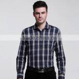 2015 Mens Long Sleeve Plaid Dress Shirts thumbnail-3