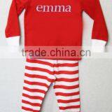 Hot !!! Fashion Baby Clothes Children Christmas Pajamas Kids Boutique Set thumbnail-5