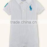 Many Colors Small Lapel Short Sleeve Baby Boy Apparel Clothes Set Romper thumbnail-3
