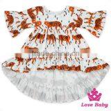 Long Front Long Behind Printed Ruffle Girls Dress Names With Pictures Frock Suits For Women thumbnail-1