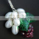 Unique Women Style Cascade Bead Natural Pearl Hook Earring Hanging Pearl Earrings Pendant for Women thumbnail-2