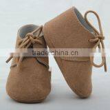 New Style Genuine Sheepskin Leather Baby Shoes thumbnail-1