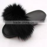 Myfur Real Fox Fur Slides Real Fox Slippers Women Rubber Fur Sandals thumbnail-3