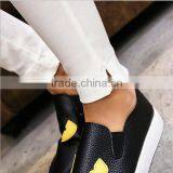 EY0070L New Style Women Tall Waist Two-button PU Leggings thumbnail-2