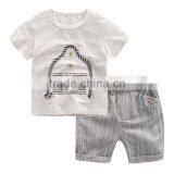 Wholesale Quality Cotton Boy Clothes Set With Pattern Kids Two Pieces Set thumbnail-5