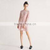 Guangzhou China The New Fashion Lace Dress Temperament Cultivate One's Morality Show Thin Long-sleeved Skirt thumbnail-2