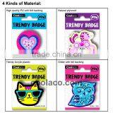 Wood Pin Badge Colorful Wooden Button Badges Brooches thumbnail-3