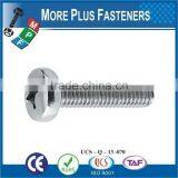 Made in Taiwan DIN 7985 Recessed Raised Cheese Head Screw Brass Stainless Steel Zinc Plated DIN 7985 thumbnail-5