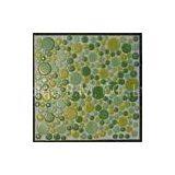Glazed Round Porcelain Ceramic Mosaic Tiles 23x23mm For Bathroom Wall