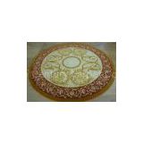 Patternned Handmade New Zealand Wool Carpets , Round Area Rugs Contemporary