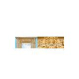 Yellow Marble Fireplace Mantel with Lady (L340*H270*W60cm)
