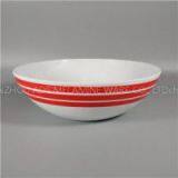 10inch V-shape Bottom Wide Mouth Melamine Soup Serving Bowl thumbnail-1