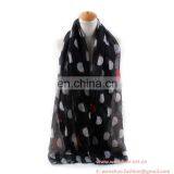 Euramerican Hedgehog Printed Sun-resistant Women Voile Scarf Wholesale thumbnail-2