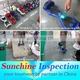 Third Party Inspection Company to Check Scooter Quality and Test Before Shipment