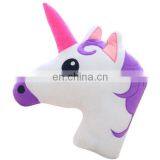 Home Derco Kids Purple Unicorn Pillow Plush Toy Fashion LOW MOQ Stuffed Soft Plush Unicorn Cushion