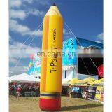 Attractive Oxford Cloth Inflatable Pencil Replica With Fan for Event Advertising