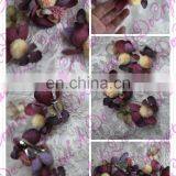 Aidocrystal Fashion Flower Hair Clip Romantic Fabric Handmade Rhinestone Flower Grecian Headpieces thumbnail-3