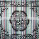 CIRCLE Overprinted on Madras Stripe Bedspreads thumbnail-1