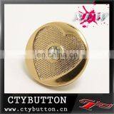 CTY-LH44 Heart Shape Desgin Alloy Buttons for China Supplier