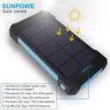 Solar Power Bank Dual USB Power Bank 20000mAh Waterproof Battery Charger thumbnail-5