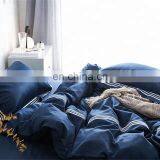 Hot Sales Home Luxury Wedding Navy Bed Sheet Bedding Set Factory Cotton/Microfiber thumbnail-5