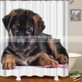 I@home Ready Made Mildew Resistant 3d Digital Dog Printed Waterproof Shower Curtain Bathroom thumbnail-6