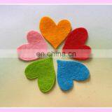 Curved Hearts Made From Red Felt, Mixed Size Packs, Valentine Craft Supply thumbnail-2