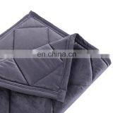 Amazon Hot Selling High Quality Diamond Pattern Rhombic Grid Minky Weighted Blanket Adjustable Weighted Blanket thumbnail-4