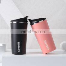 Direct Drinking Classic Modern Stainless Steel Portable Travel Mugs Sustainable Western OUTDOOR Coffee Mug Double Walled Cups thumbnail-2