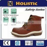 Waterproof Embossed Genuine Leather Upper Steel Toe Industrial Safety Boots thumbnail-1