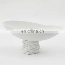 new style fruit bowl geometric white black snake plate decoration fruit bowl