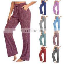 Clothing Wholesale Custom Fashion Casual Sports Pants Quick-drying Loose Yoga Pants Large Size Wide Leg Pants WomenS-5XL thumbnail-1