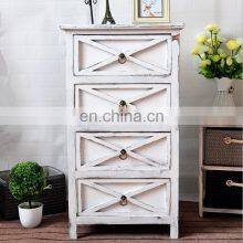 Unfinished Furniture Wicker Side Wooden Rattan Corner Cabinet thumbnail-2