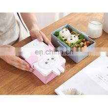 Customizable Cartoon Themed Eco Friendly Wheat Straw Children Cute Tiffin Lunch Box thumbnail-4