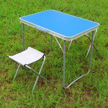 Portable Folding Picnic Outdoor Table Metal Square Modern BBQ Mini Table thumbnail-4