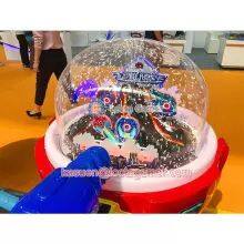 Guangdong Zhongshan Tai Le Play Children's Indoor and Outdoor Waterproof Glass Steel Coin-operated Self-service Swinging Machine Shake Car Space Flight Spray Snow Capsule thumbnail-4