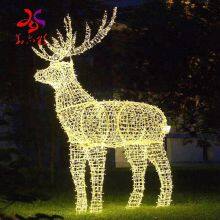 2023 New Products Outdoor Large Life Size Led 3d Lighted Animal Decoration Christmas Reindeer Motif Lights Manufacturer thumbnail-2