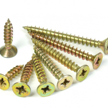 Chipboard Screw/Double Csk Head (pozi or cross) Yellow zinc