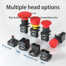 Xb2 Lay5 10a 600v Heavy Duty Equipment Button Emergency Stop Switch 22mm Warning Circle thumbnail-2