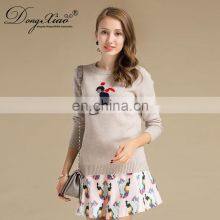 Women's Casual Winter Cashmere Sweater Plus Size American Style Intarsia O-Neck Cartoon Pattern OEM Service for Adults thumbnail-5